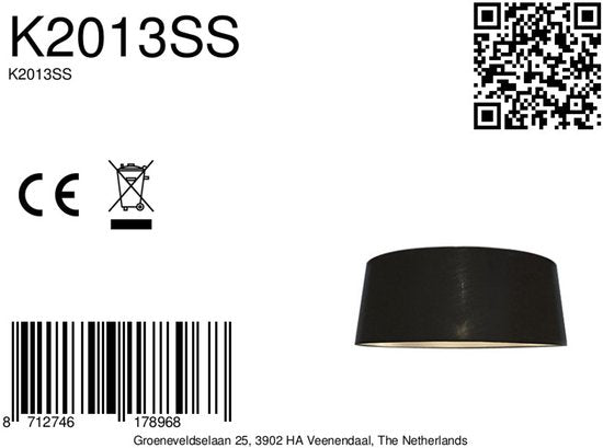 Steinhauer - Lampenschirm - Lampenschirme - schwarz - Leinen - E27 - K2013SS