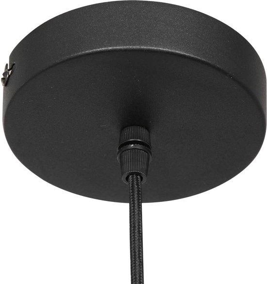 Steinhauer - Pendelleuchte - Bollique - schwarz - Glas Metall - Ø 30cm - E27 - 3498ZW