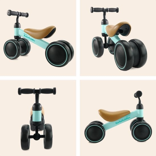 LifeGoods TurboToddler Balance Bike - Spielzeug ab 1 Jahr - Kinder Roller - Mintgrün