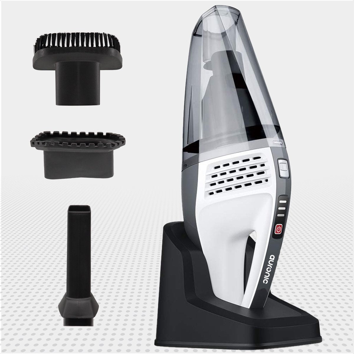 Auronic Handstaubsauger - Kabellos - HEPA-Filter - Dunkelgrau - inkl. Zubehör