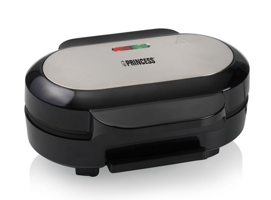 Princess 110902 Hamburgergrill 1000 W, Antihaftbeschichtung, 23,5 x 12,7 cm, schwarz