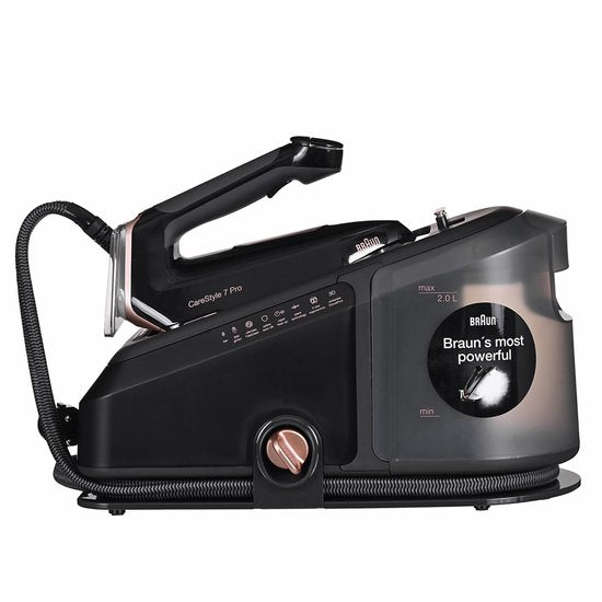 Braun CareStyle 7 Pro IS7286BK – Dampfbügelstation – Automatische Einstellungen – Halbiert die Bügelzeit – Schwarz