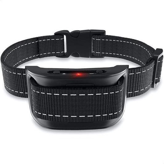 Strex - Anti-Bellband für Hunde - 3-60kg - kein Schock - Vibration und Audio - IP67 Wasserdicht - Schwarz