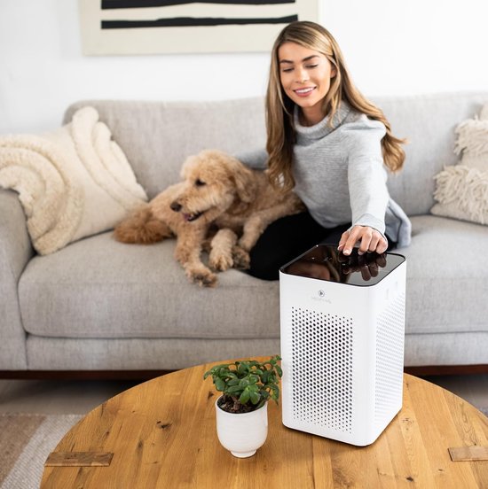 Medify Air MA-25 Luftreiniger – 170 m³/h – HEPA-H13-Filter & Touch-Bedienung – Nachtmodus – Luftreiniger gegen Heuschnupfen, Allergien und Hausstaubmilben – Weiß