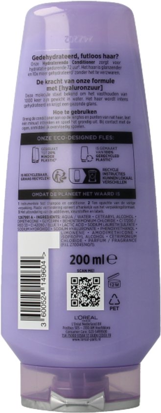 L'Oréal Paris Elvive Pflegespülung Hydra Hyaluronic Hydrating - 200 ml