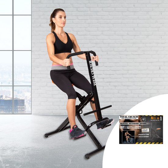 TOTAL Crunch Heimtrainer – Fitnessgerät – Bizeps, Latissimus, Bauch, Schultern, Rücken und Deltamuskeln – leichtes Cardiotraining – Versandhandelsausführung