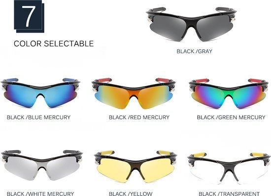 GarpexÂ¬Ã† Radsportbrille - Sportbrille - Polaroid Sonnenbrille - Sonnenbrille - Rennrad - Mountainbike - Motorrad - Schwarzer Rahmen, graue Gläser