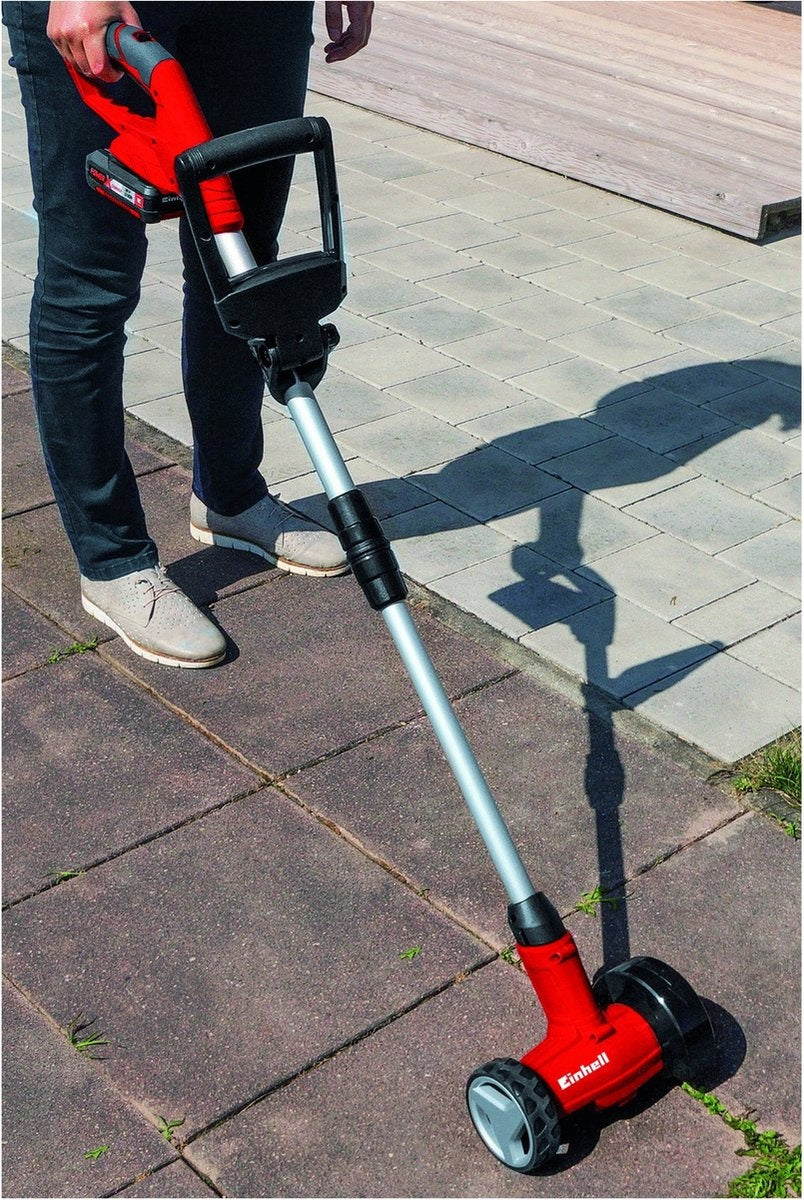 Einhell Accu Voegenreiniger GE-CC 18 Li-Solo Power X-Change (Li-Ion - 18 V - 1200 t/min - borsteldiameter 10 cm - incl. staal- en nylonborstel - zonder accu en lader)