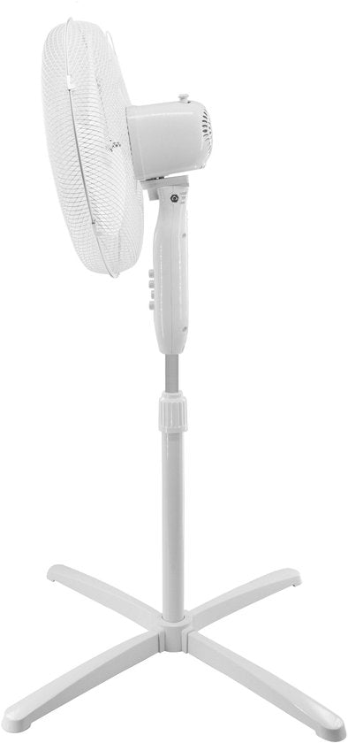 Inventum VST400W – Standventilator – 3 Geschwindigkeitsstufen – Ø 40 cm – 80° Schwenkbereich – höhenverstellbar – Weiß