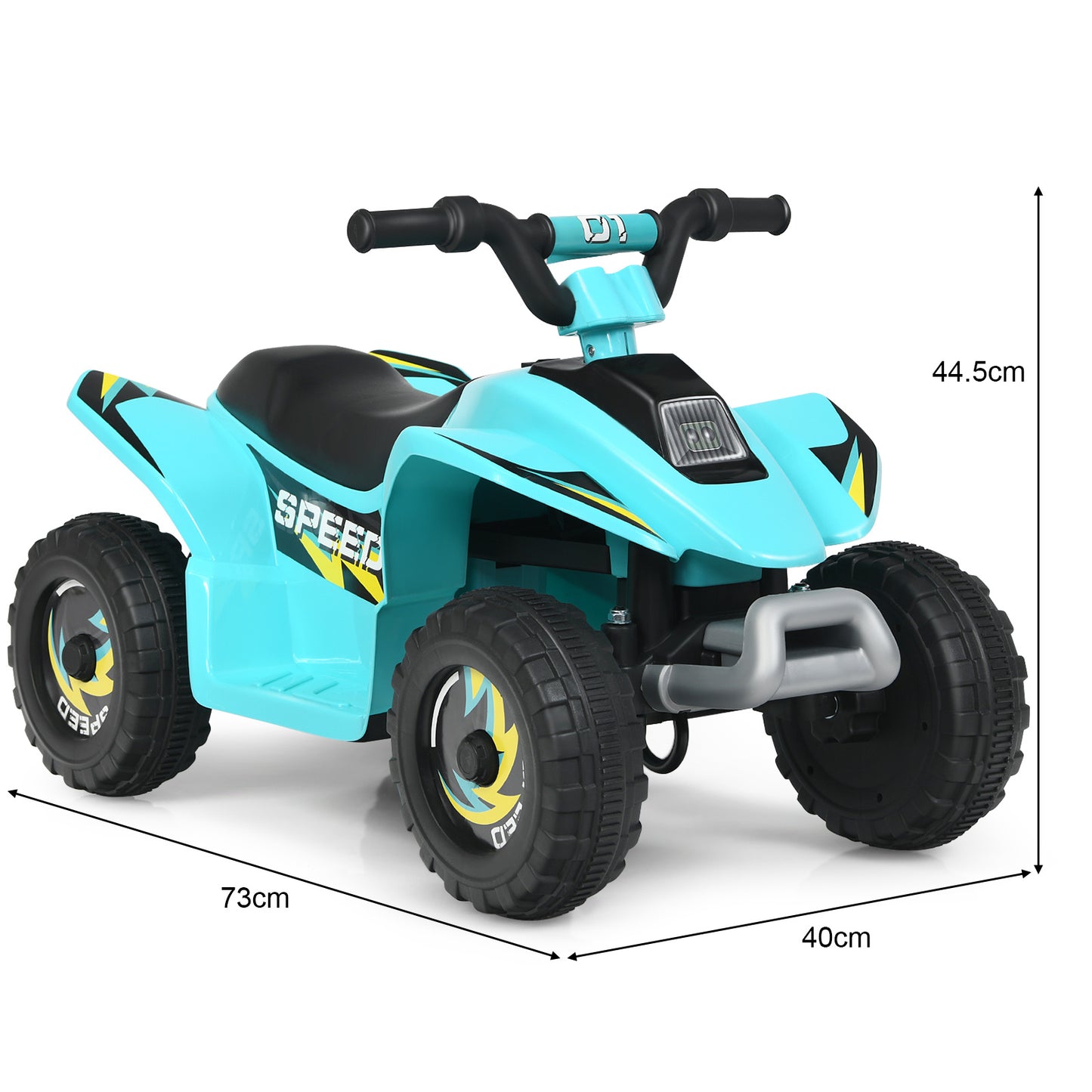 Coast 6V Kindermotorrad Kinder Quad Elektro Kinder Quad 73 x 40 x 44,5 cm blau
