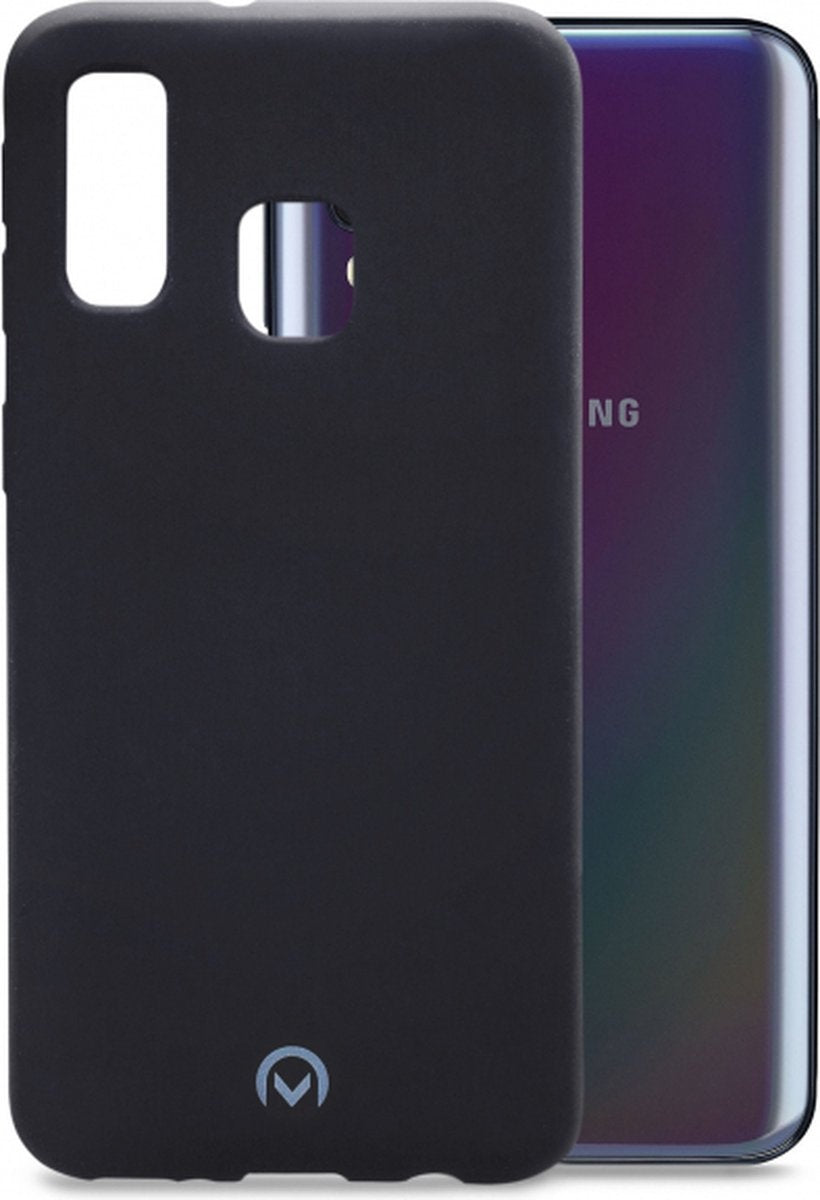 Mobilize Rubber Gelly Telefon Fall geeignet für Samsung Galaxy A40 Case Flexible TPU Backcover - Matt Schwarz