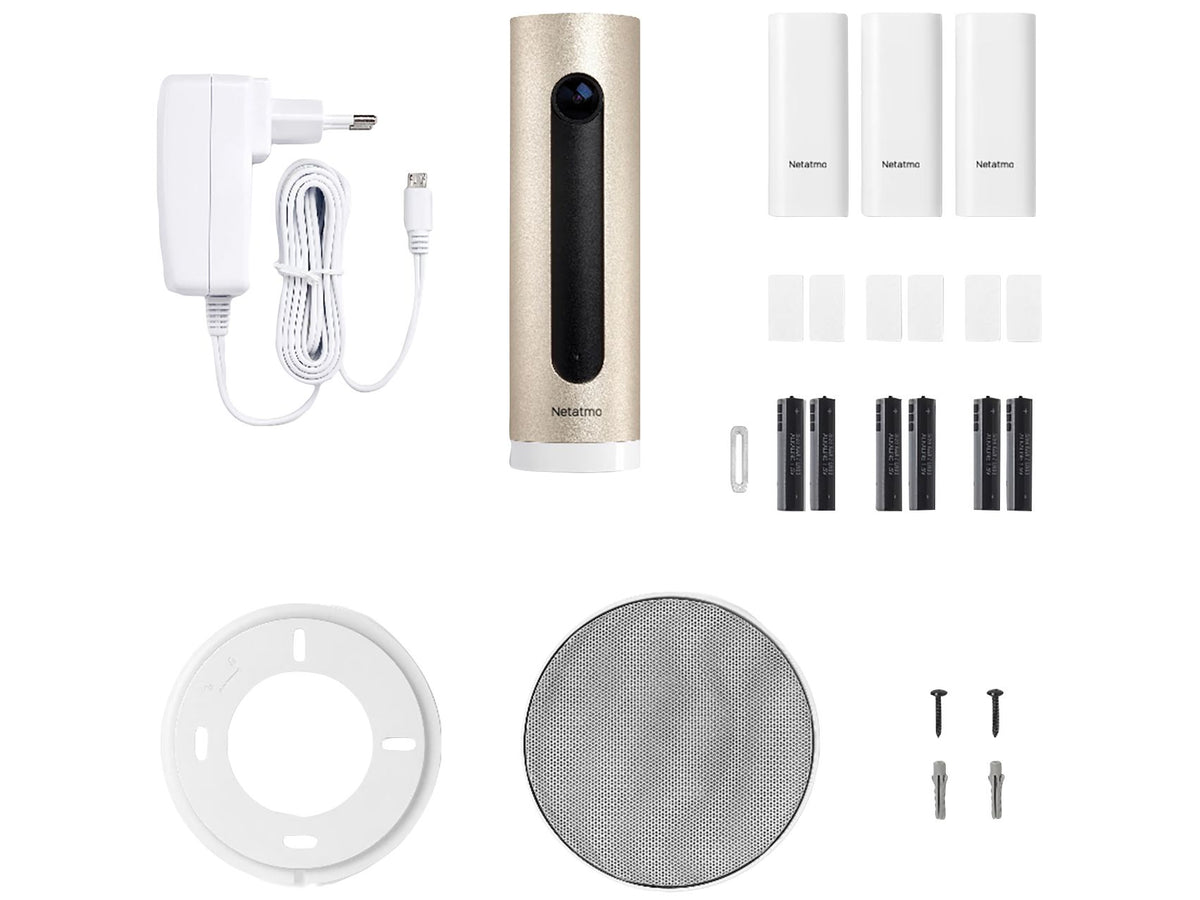 Netatmo Smart-Alarmanlage mit Kamera – Gesichtserkennung & Sirene 110 dB – 165 x 65 x 65 mm