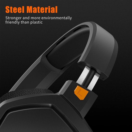 NUBWO G06 – 2,4-GHz-Gaming-Headset (kabellos) – Bluetooth-Kopfhörer – Mit Mikrofon – Kompatibel mit PC/PS4/PS5 – Schwarz