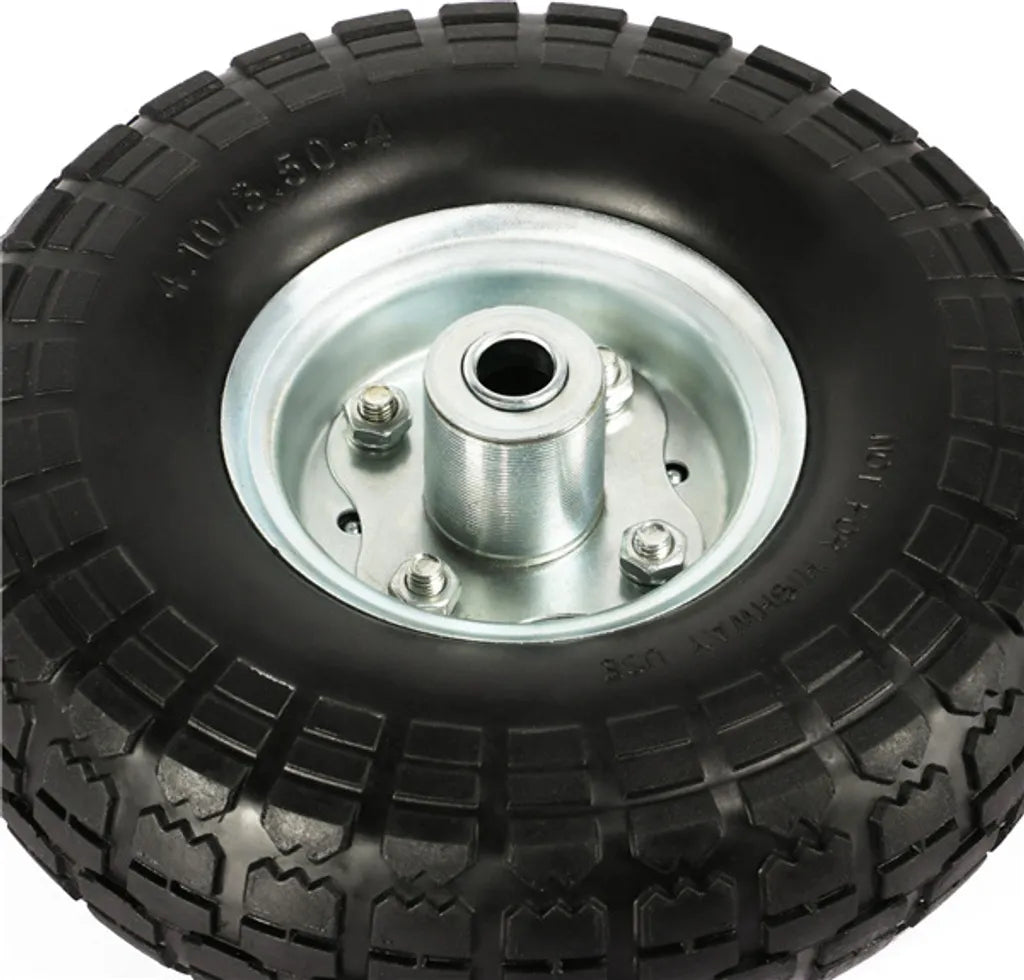 Yaheetech Massive PU-Räder, 4er-Set – Ø 255 mm – Pannensichere Ersatzräder mit Metallfelge für Sackkarren und Schubkarren