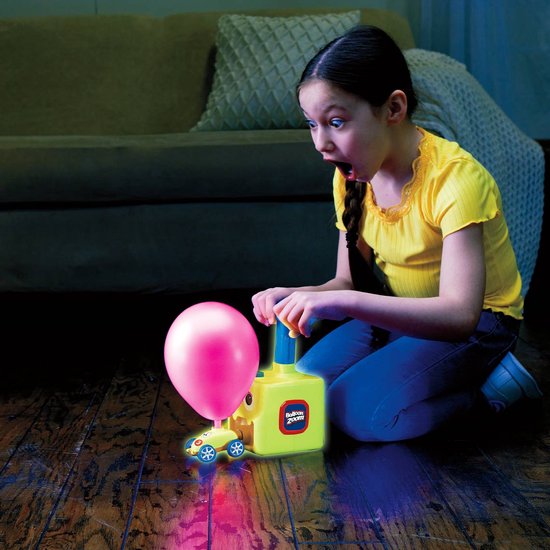 Mediashop Balloon Zoom – Ballon-Auto-Spielzeug für Kinder ab 3 Jahren – inklusive Auto- und Raketenmodus – leuchtet im Dunkeln
