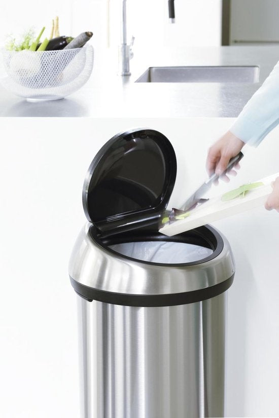 Brabantia Touch Mülleimer - 60 l - Stahl matt