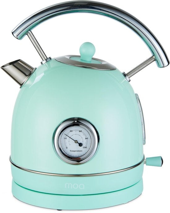 MOA Retro-Wasserkocher - Pastellgrün - Mintgrün - Elektrisch - Edelstahl - EK4TG