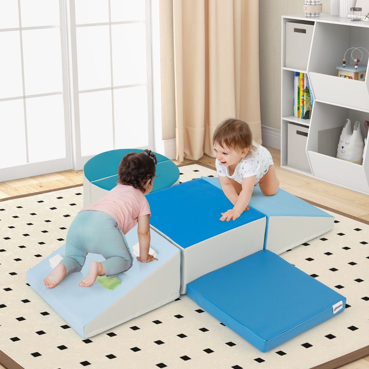Coast Schaumstoff-Kletterblöcke, Set – 6-teilig – Weiche Spielblöcke – Mehrfarbig