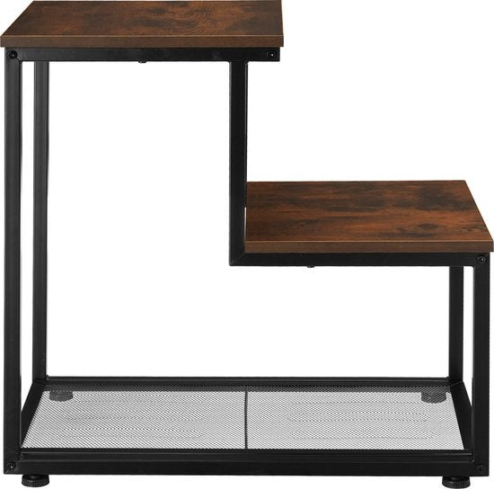 tectake - Beistelltisch Halifax - Couchtisch - Industrie dunkel - 404271