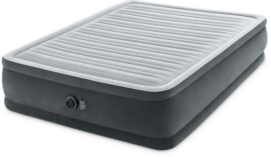 Intex Queen Comfort-Plush Luftbett mit eingebauter Pumpe - 203x152x46 cm