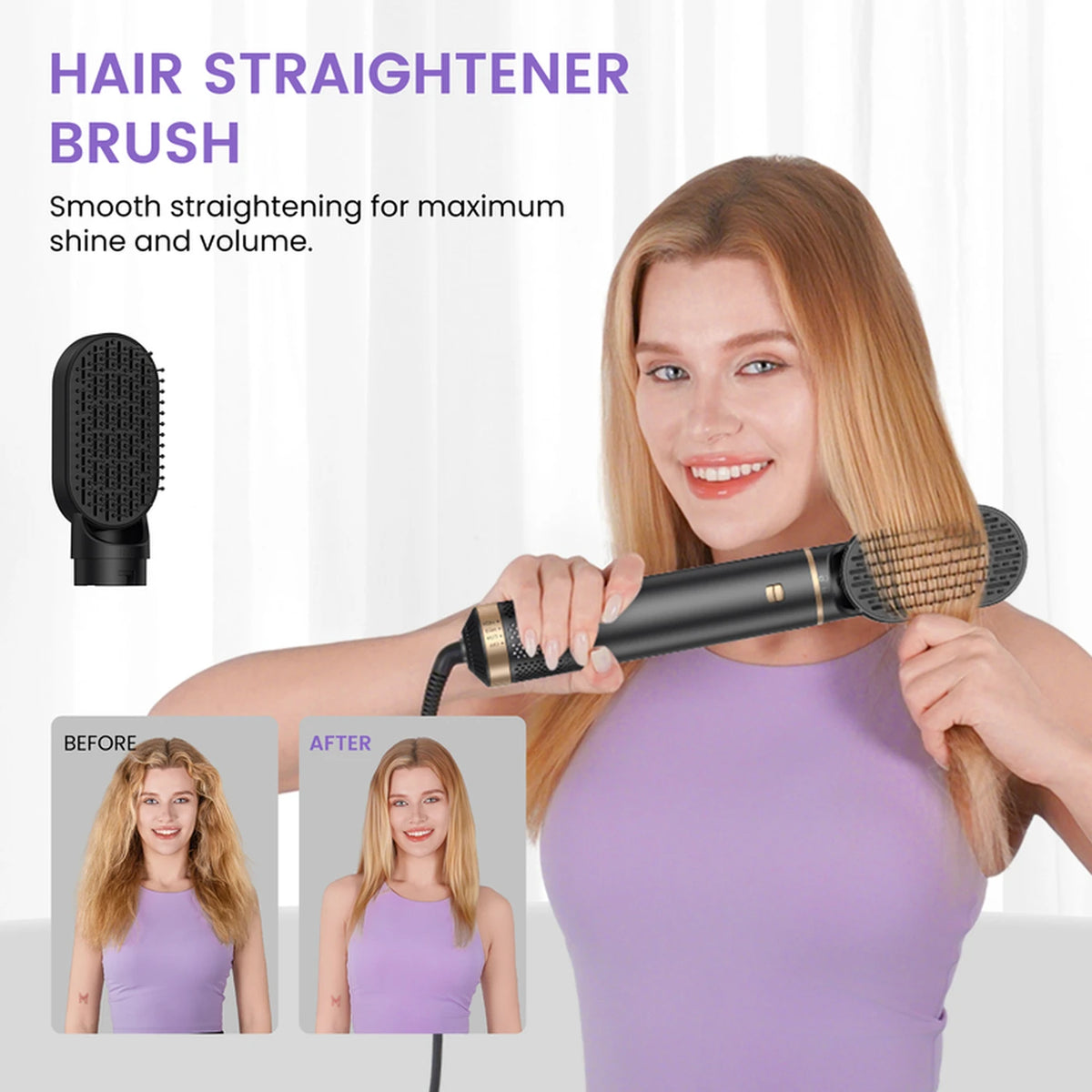 Atopskins 5-in-1-Haarstyler – Föhn, Lockenstab, Glättbürste & Wärmebürste