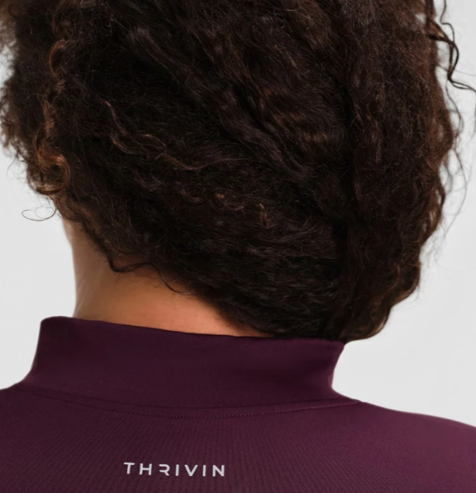 Thrivin Elevate™ Kompressionsjacke mit langen Ärmeln – Winter Plum