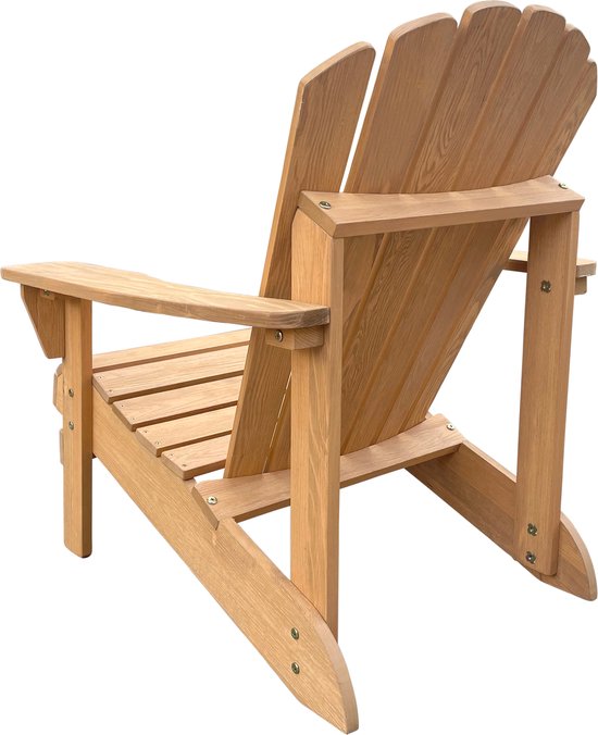 AXI Carmen Adirondack-Stuhl Braun – Lounge-Stuhl aus Holz mit Armlehnen – Hohe Rückenlehne – 90,5 x 78,4 x 93 cm