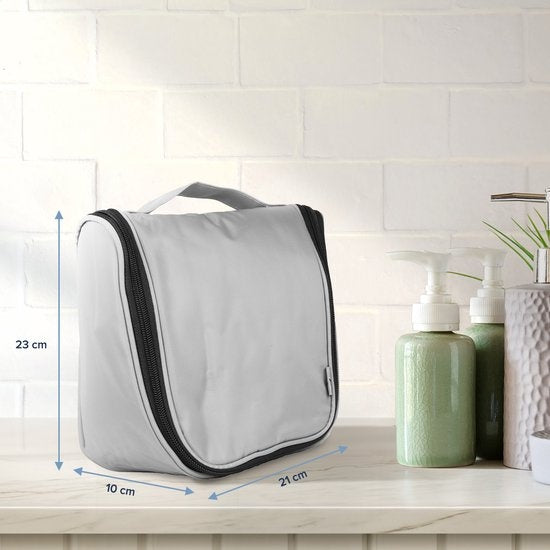 TRVLMORE Kulturtasche - Hängend mit Haken - Unisex - Grau