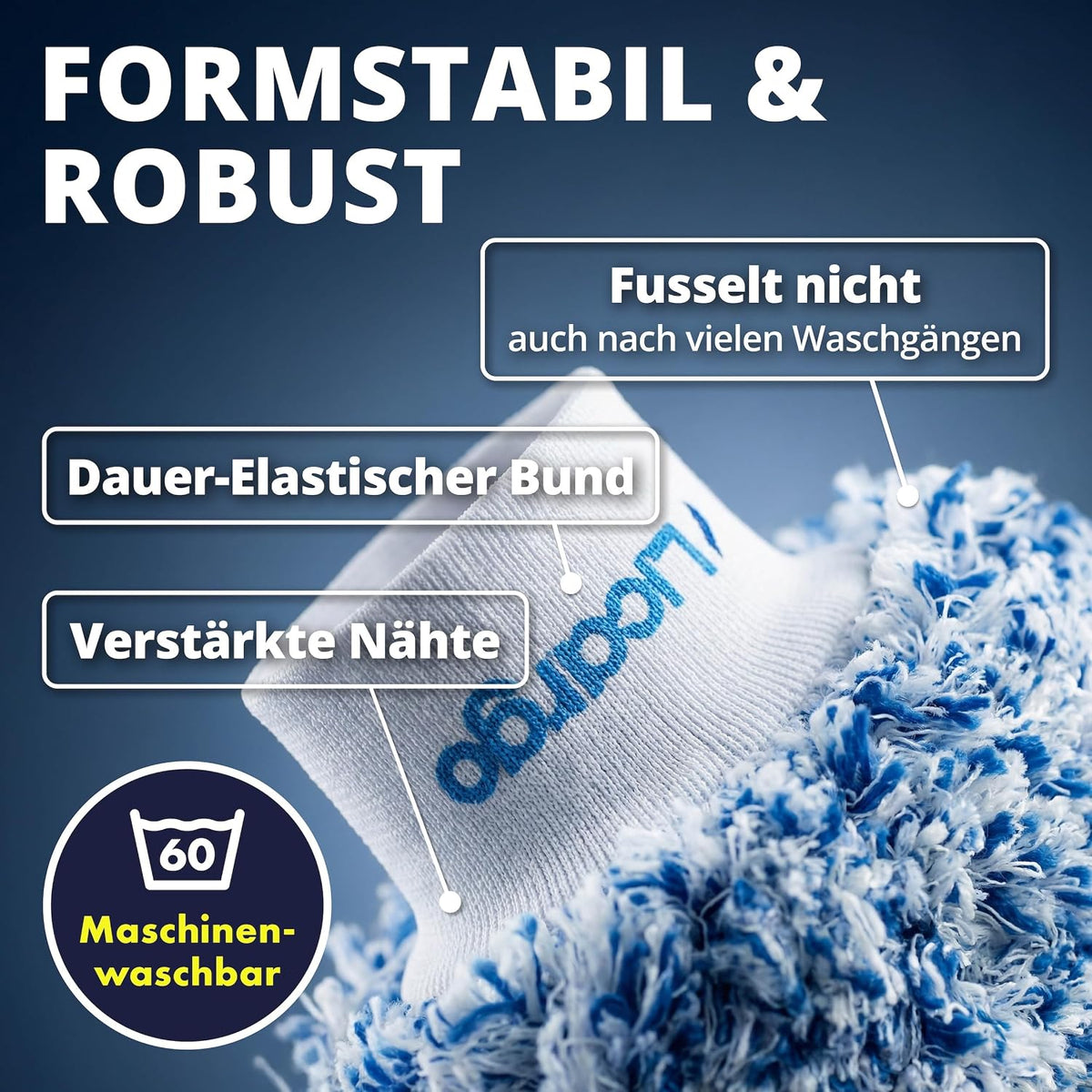 LICARGO Mikrofaser-Autowaschhandschuhe – 2 Stück – 23 x 19 cm – Weiß