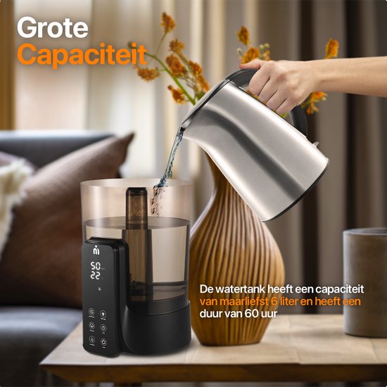 MATTI® - Luftbefeuchter - Luftbefeuchter 6L - Luftbefeuchter - Cool & Warm Mist - Ultraschall