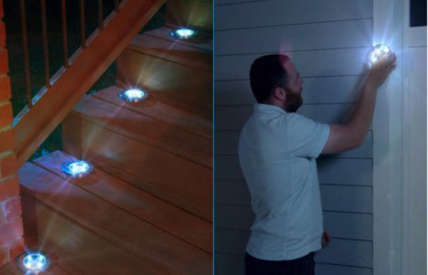 Scheibenförmige LED-Solarlampen (8 Stück) – Verwandeln Sie die Nacht in Tag