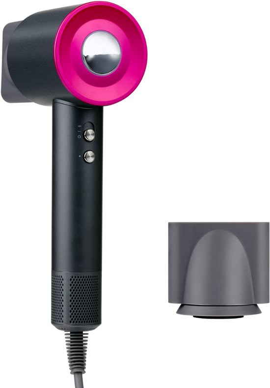 Alpina Ionen-Haartrockner 1600 W – Haartrockner mit 3 Heizstufen – Haartrockner mit Cool-Shot-Funktion und Selbstreinigungsfunktion – Haartrockner mit 360°-Magnet-Aufsatz – Ionen-Technologie – Grau