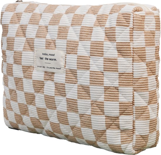 Skycases Travel Essentials - 3-teiliges Make-up-Taschenset - umweltfreundliche Baumwolle - gesteppte florale Organizer - geräumig, strapazierfähig und ideal für Reisen