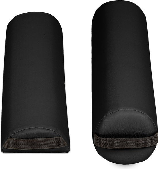 tectake - Massagekissen - Satz Stützrollen - Farbe schwarz - 404370
