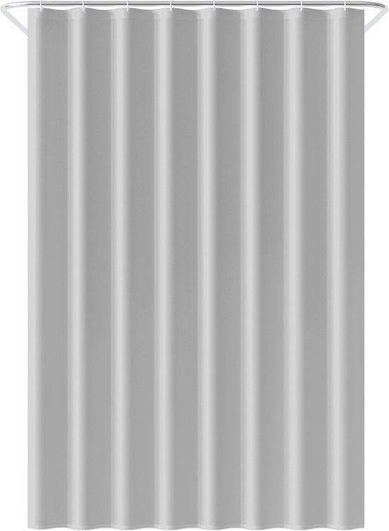 Loti Living Duschvorhang Anti-Schimmel - Grau - Inklusive Ringe - Wasserdicht - Polyester - Duschvorhang 120x200 cm