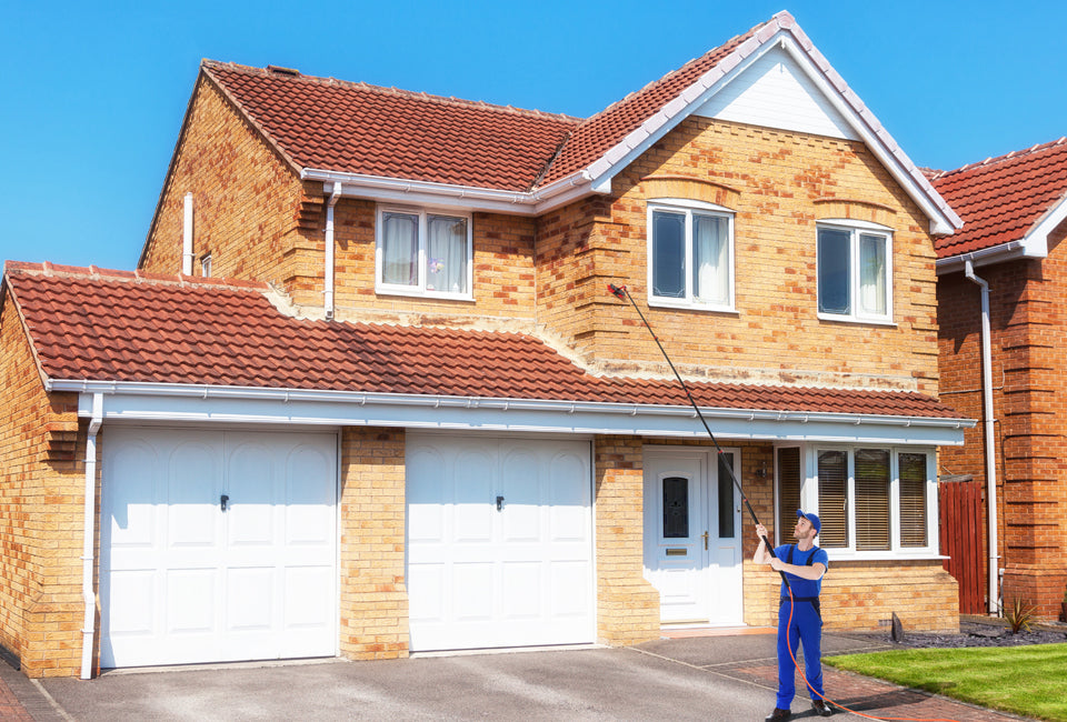 Hortensus - Teleskop-Wasserbürste - 4,6m - 29 x 7 x 10 cm - Rot