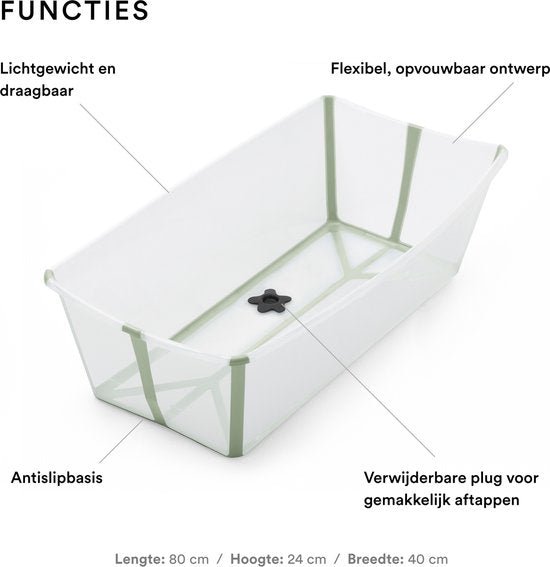 Stokke® Flexi Bath® XL – Transparent-Grün