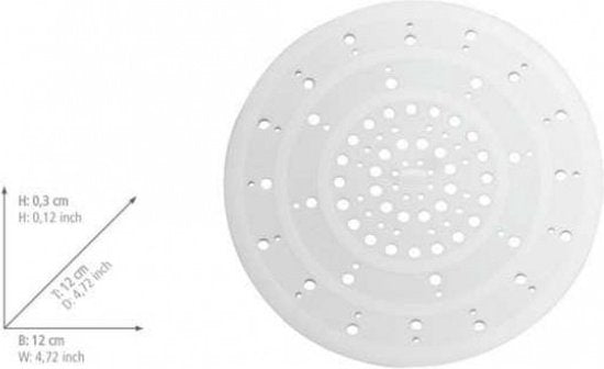 Wenko Abtropfsieb Sava 12 cm, Silikon, weiß