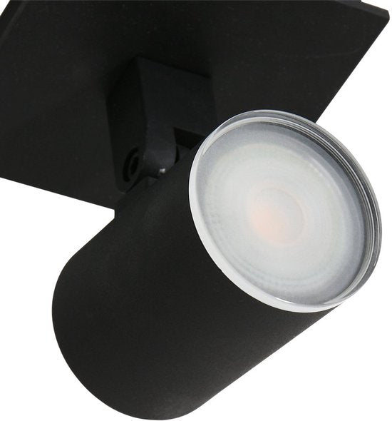 Deckenleuchte Steinhauer Points Noirs 3059ZW Schwarz – dreh- und neigbar, aus Metall und Kunststoff, inklusive Leuchtmittel, für den Innenbereich geeignet