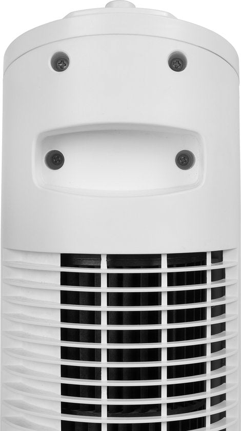 Turmventilator 76 cm – 3 Geschwindigkeitsstufen – Schwenkbar – Timer-Funktion – Kompakt & stilvoll – Tristar VE-5864 – Weiß