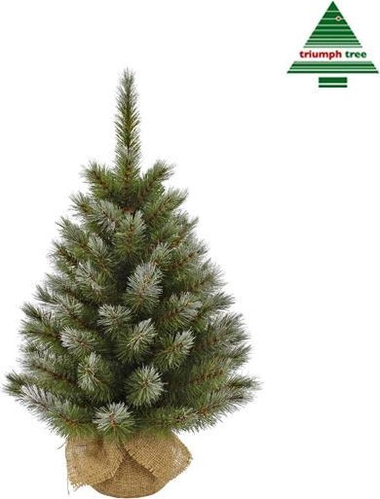 Triumph Tree Kunstweihnachtsbaum aus Jute – Kunstweihnachtsbaum H 60 x Ø 38 cm – Grün, matt