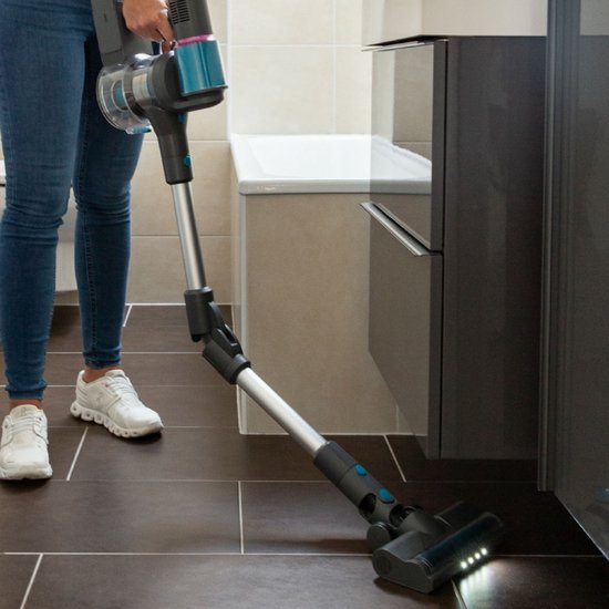 Livington Sense IQ – Intelligenter Akku-Staubsauger mit Schmutzerkennung, Gelenk, LED-Bürste und 5-fach-Filter – Akku-Staubsauger – Bodenreinigungsgerät