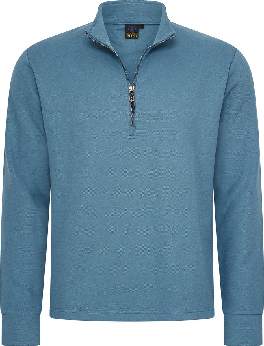 Mario Russo Piqué-Pullover – Herren – Baumwollmischung – Winterkomfort – M