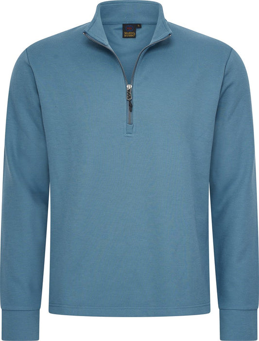 Mario Russo Piqué-Pullover – Herren – Baumwollmischung – Winterkomfort – M