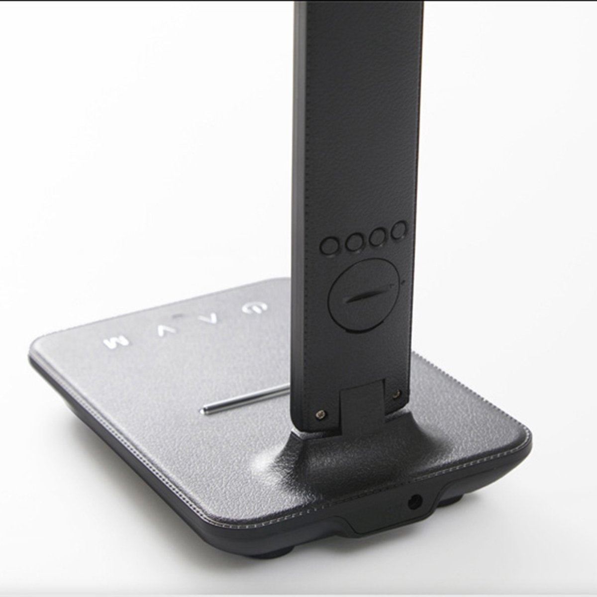 LED-Tischlampe - mit Kalender - USB-Ladeanschluss - klappbar - schwarz