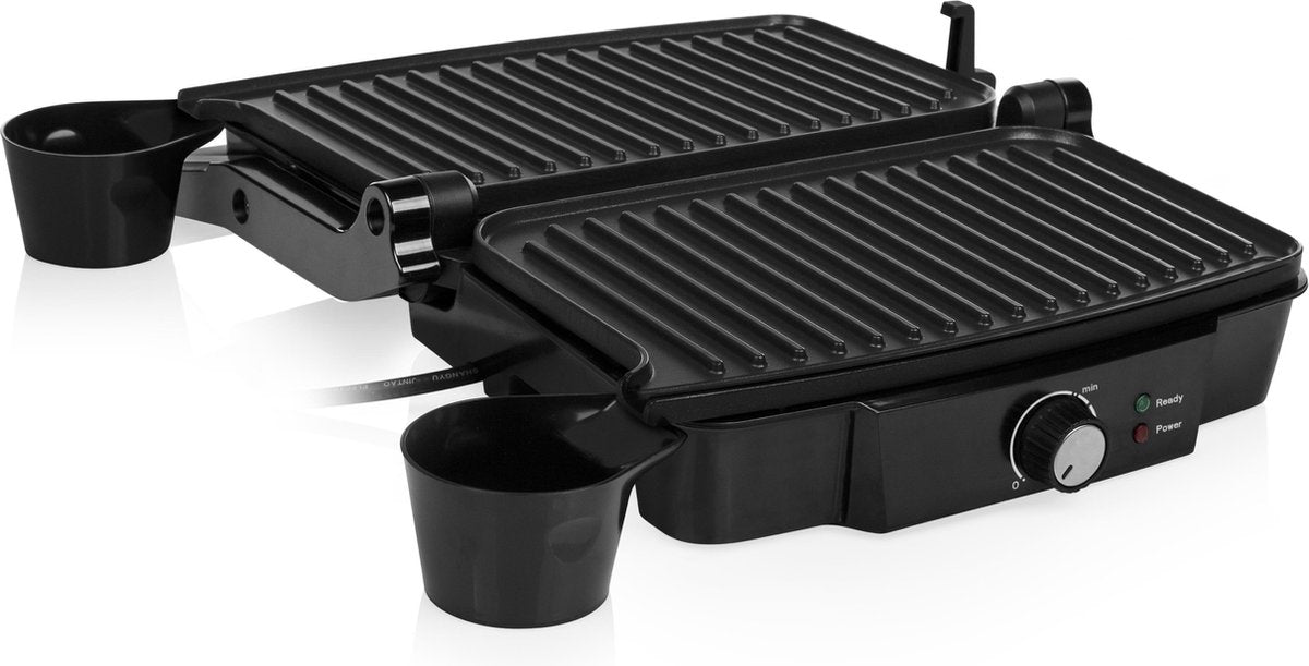 Tristar PD-4958B Kontaktgrill – 1000 W – 23 x 14,5 cm – Schwarz