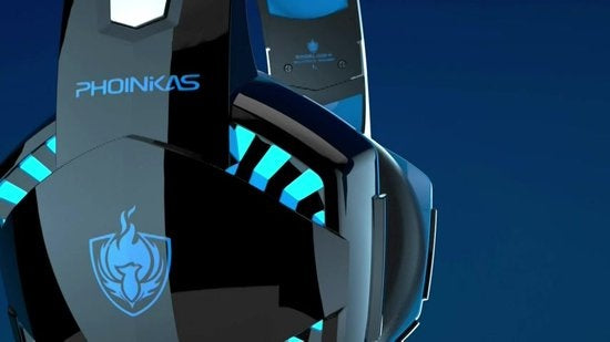 PHOINIKAS G2000 BT Bluetooth Laptop Gaming Headset mit Mikrofon Over-Ear Kopfhörer -Schwarz
