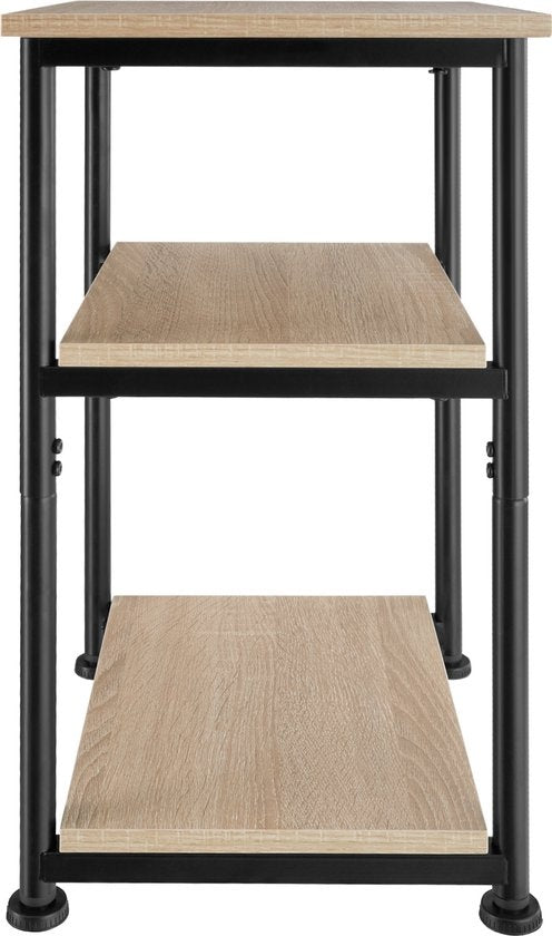 tectake - Beistelltisch Memphis - industriell - 34x30x59cm - hellbraun - 404669