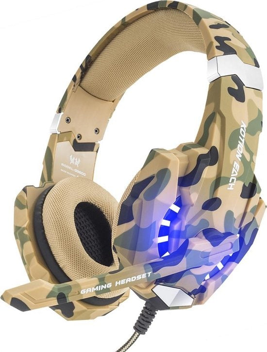 Kofire Valorise 2.4Ghz PS4 Wireless Gaming Headset - 7.1 Surround Sound - mit einziehbarem ENC Mikrofon - Over-Ear PS5 Kopfhörer - Multiplattform - Schwarz Rot