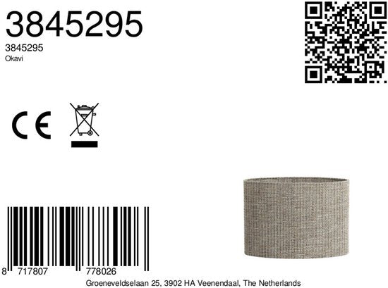 Light & Living – Lampenschirm OKAVI – 45 x 21 x 32 cm – Braun